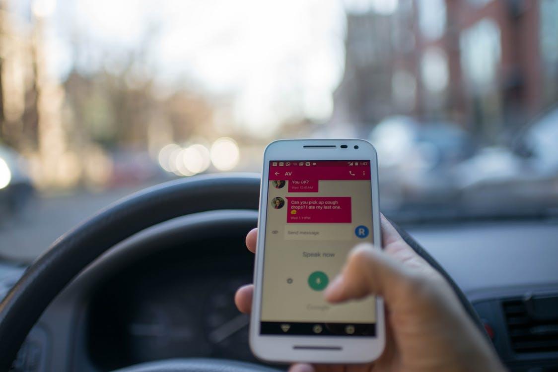 Distracted driver stock photo Distracted Driver stock photo