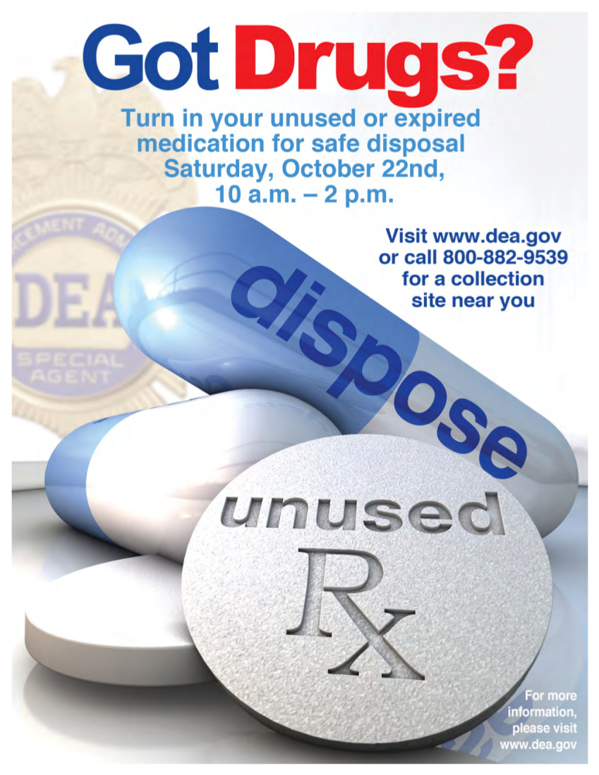 Participate in national drug take back day city of garden grove