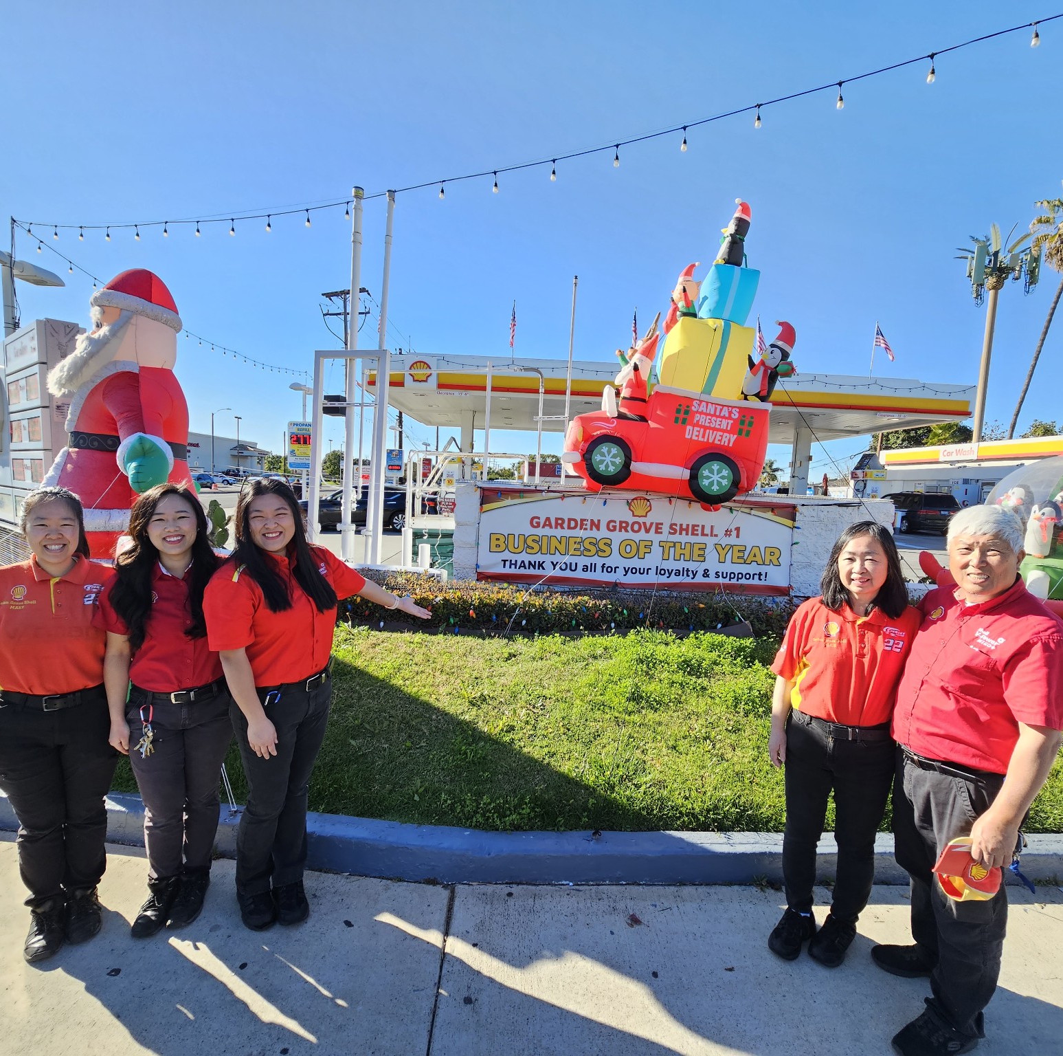 Shell Gas Station team, a family-owned Garden Grove business for over 30 years