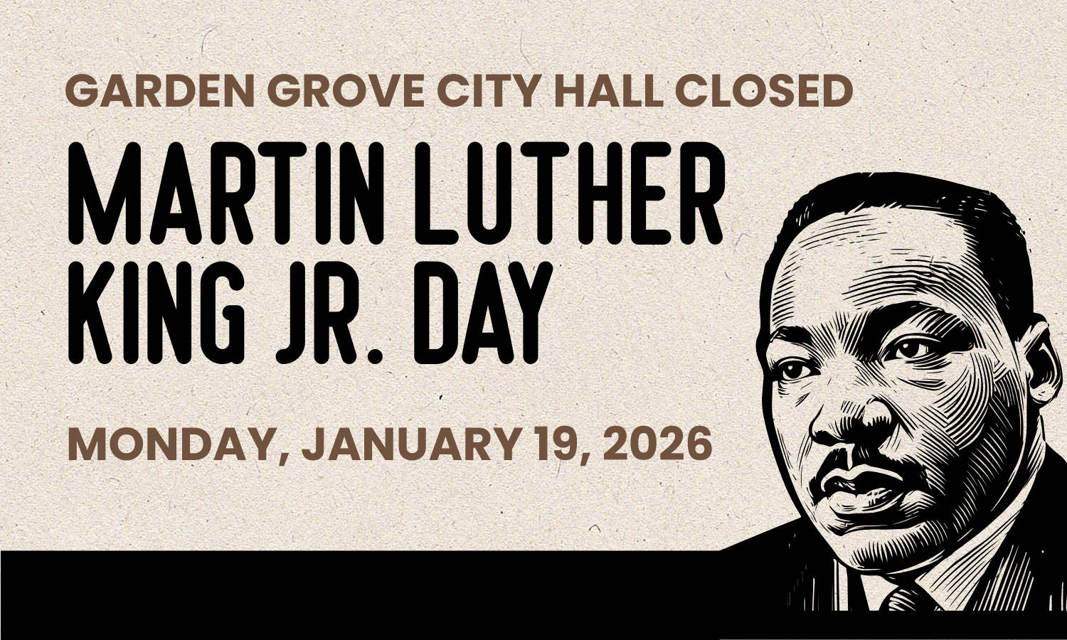 Garden Grove City Hall Closed MLK Jr. Day