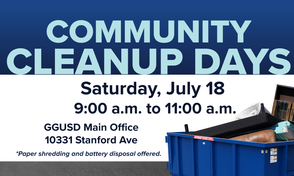 Community Cleanup Day on July 18