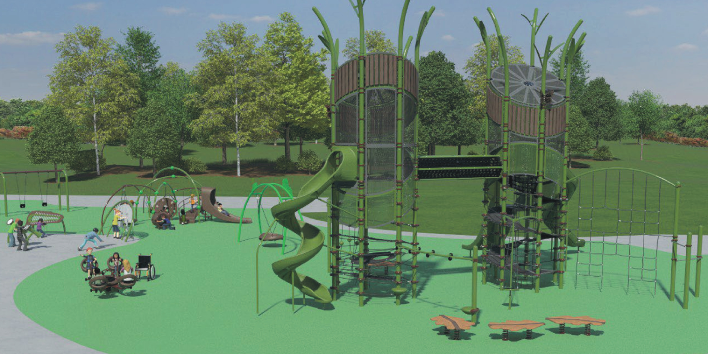 Woodbury Park playground rendering