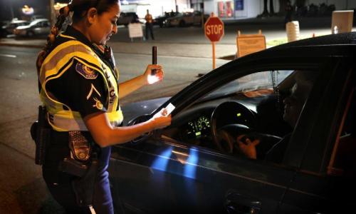 GGPD officer at DUI checkpoint.