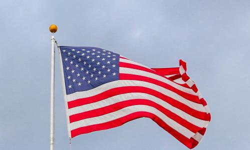 Photo of the American flag.