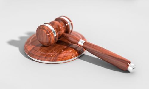 Stock photo of a gavel.