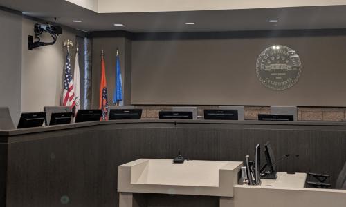Photo of the Council Chambers.