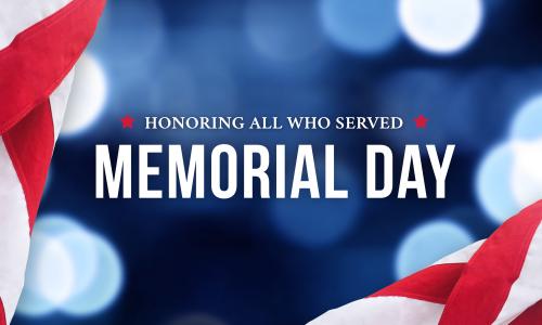 Memorial Day graphic.