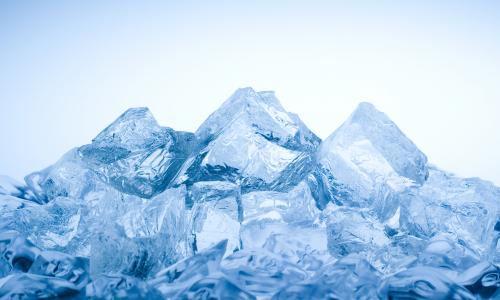 Stock photo of ice.