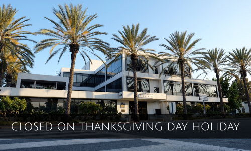 City Hall is closed on Thanksgiving Day holiday.