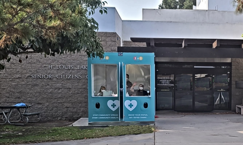 Photo of the 360 Clinic kiosk at 11300 Stanford Avenue.