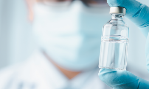 Stock photo of COVID-19 vaccine.
