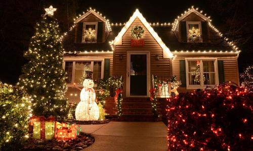 Holiday Lights on a house