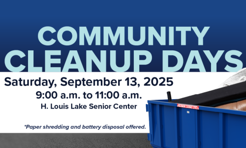 Community Cleanup Day Event September 13, 2025