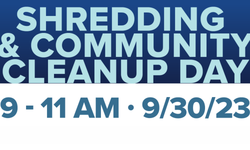 Shredding and Community Cleanup Day preview image.