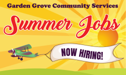 Now Hiring Garden Grove Community Services Summer Jobs