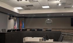 Photo of the City Council Chamber.