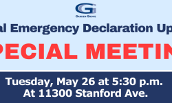 Local Emergency Declaration Update