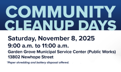 Community Cleanup Day November 8