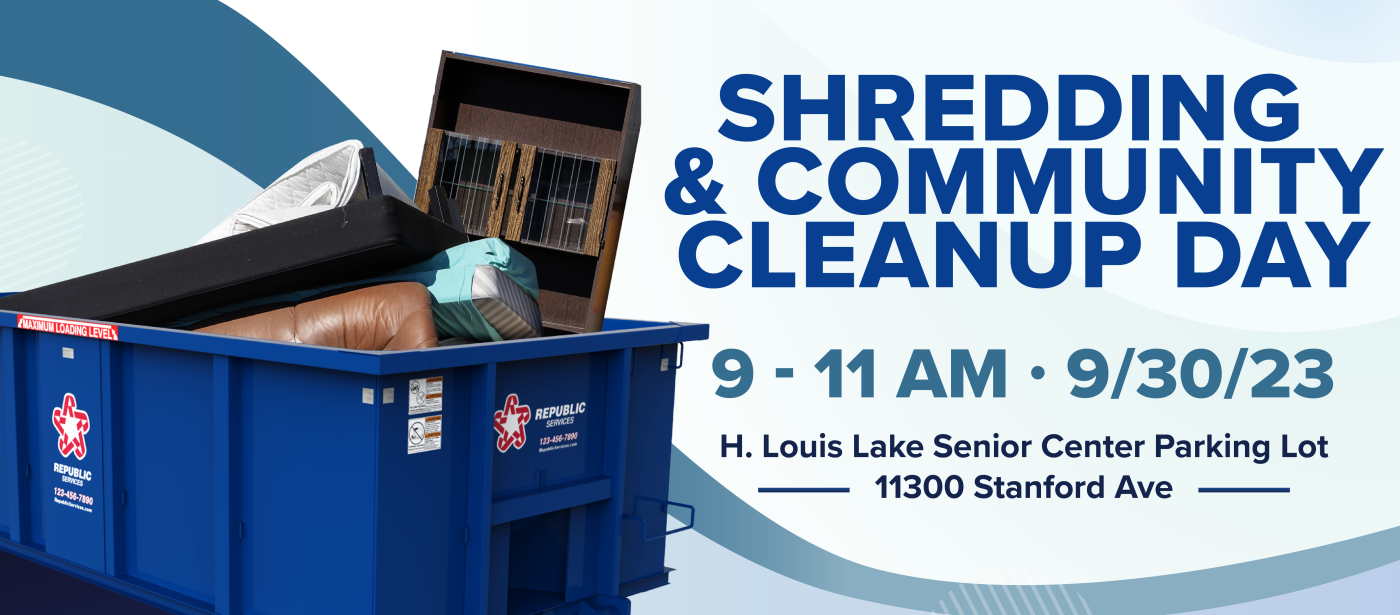 Shredding and Community Cleanup Day