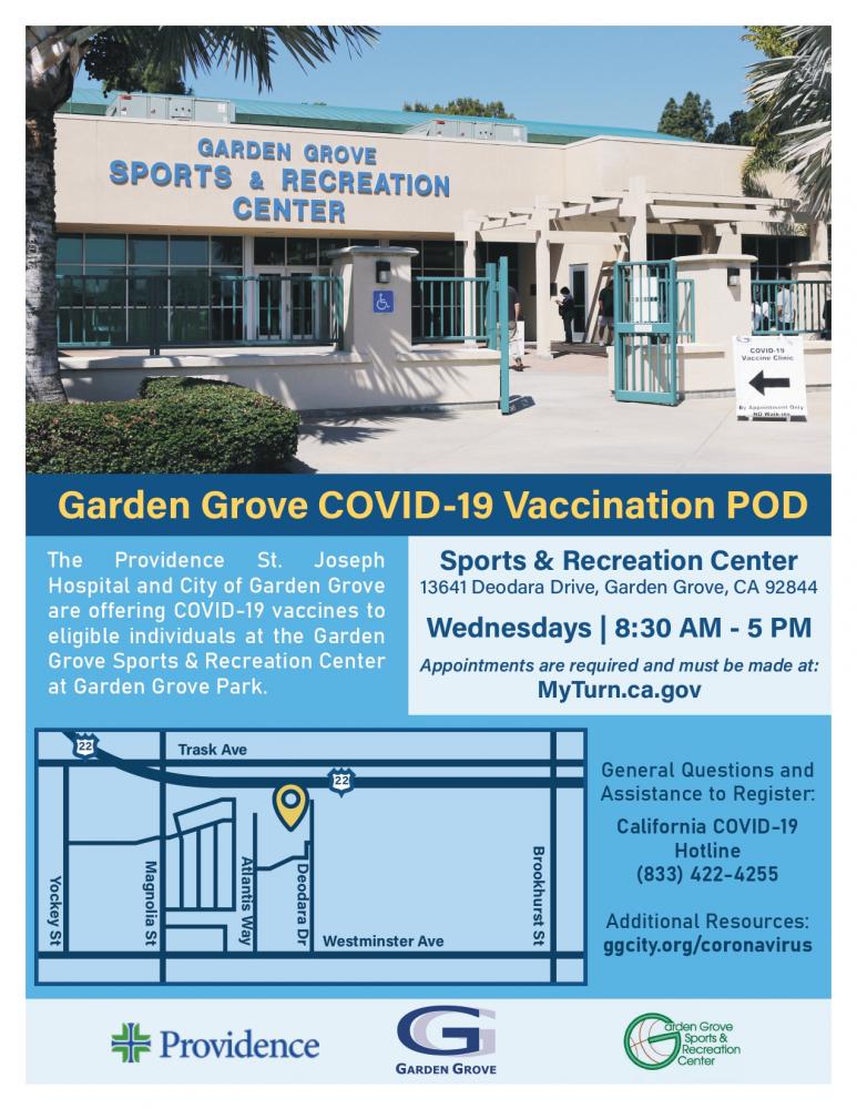 sports rec center vaccination pod.2021