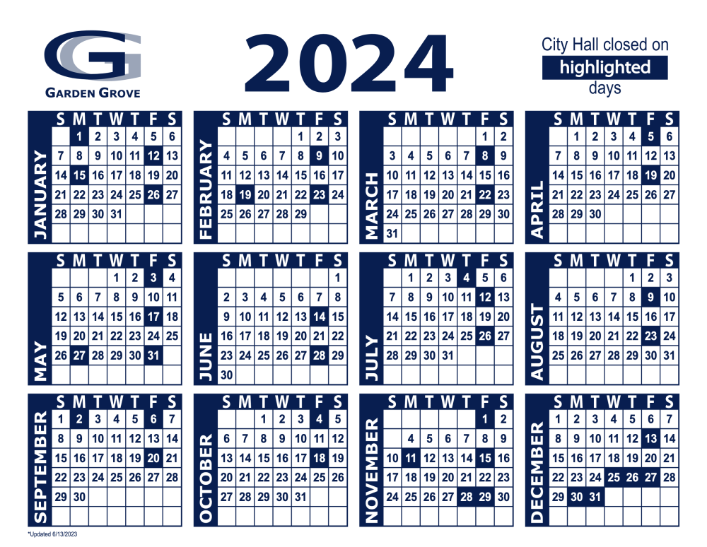 2024 Calendar
