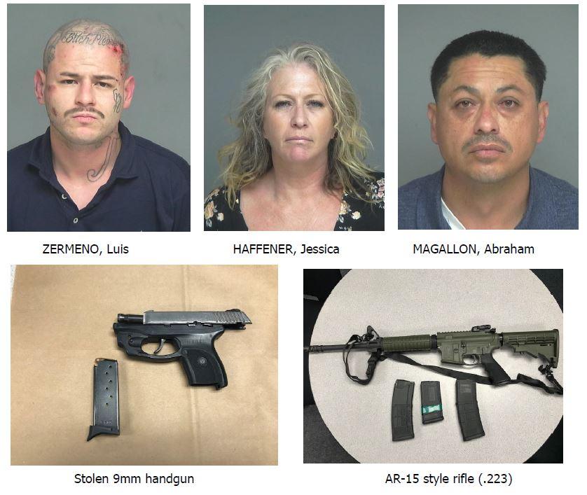 Convicted Felons arrested for possession of guns and narcotics
