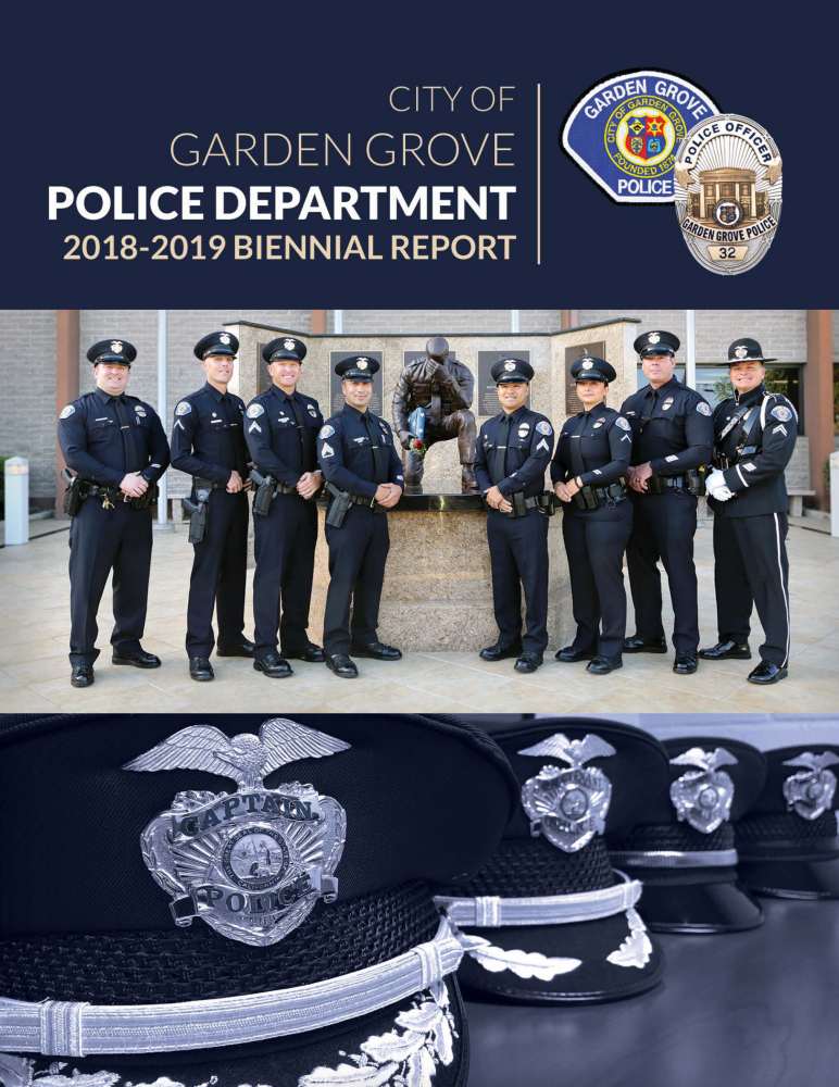 Police Department Annual Report City Of Garden Grove