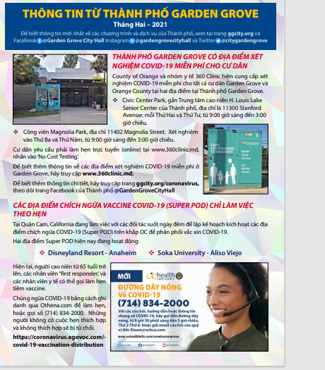 Viet Newsletter February 2021
