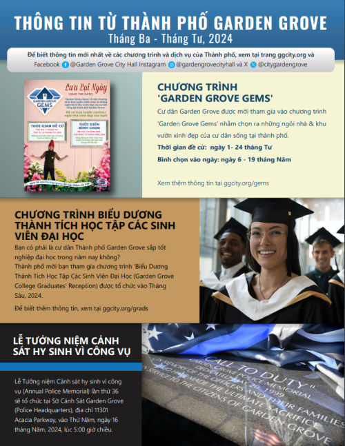 
Vietnamese Newsletter - March-April
