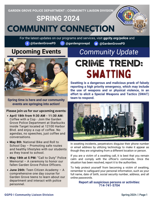 
Community Connection Newsletter - Spring 2024
