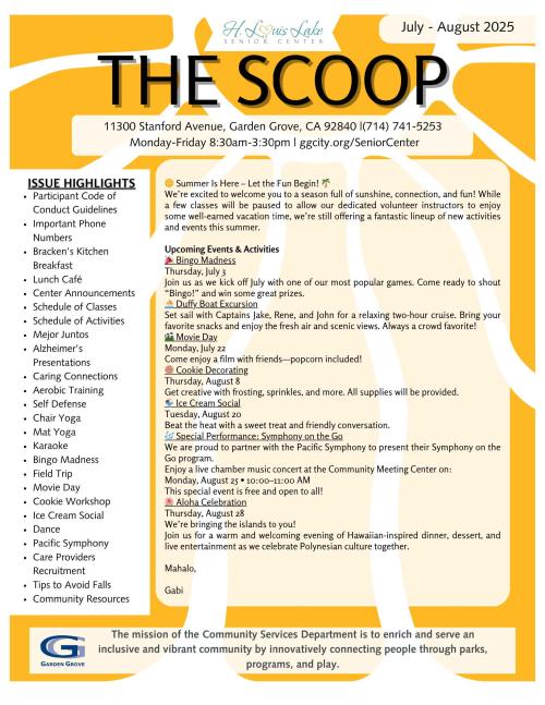 
Senior SCOOP: Senior Resource Newsletter July/August 2025
