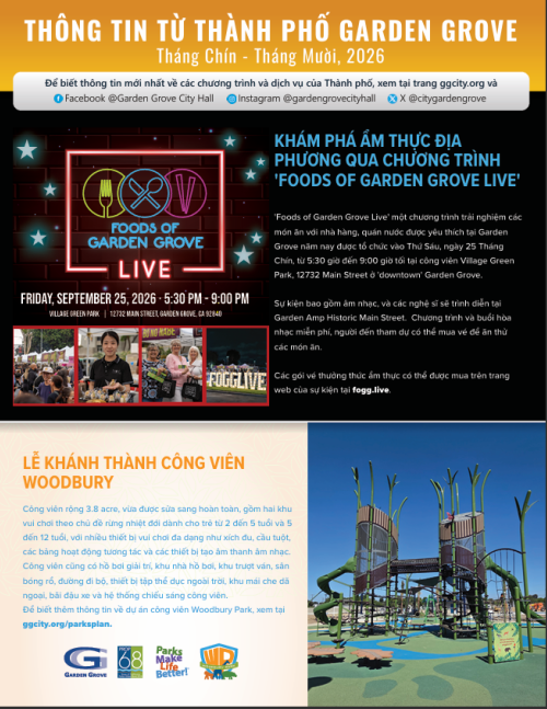 
Vietnamese Newsletter September-October 2026
