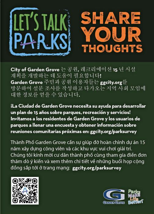 Let's Talk Parks Postcard (Back)