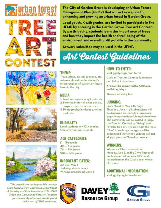Tree Art Contest Flyer