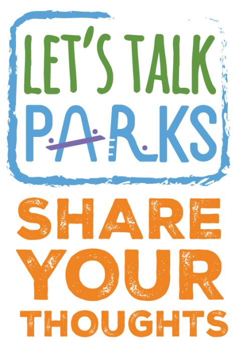 Let's Talk Parks, Share Your Thoughts icon.