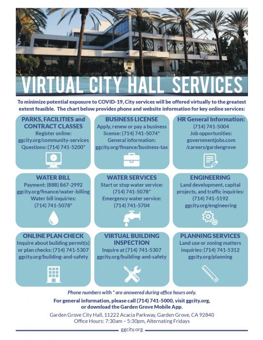 Virtual City Hall Services Flyer
