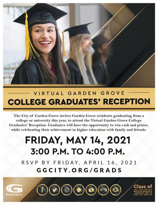 2021 Virtual Garden Grove College Graduates' Reception