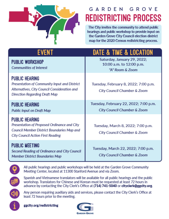 Redistricting Process Flyer