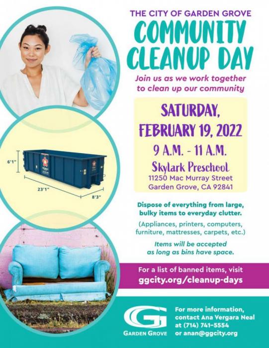 Community Cleanup Day Flyer