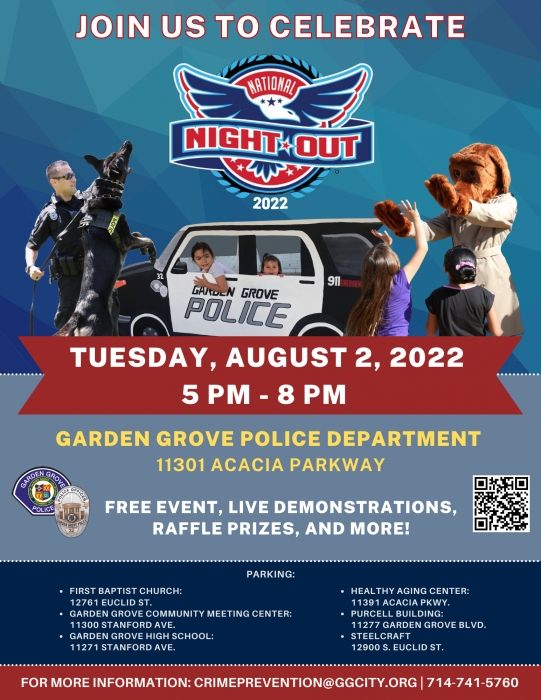 National Night Out 2022 Flyer Front
