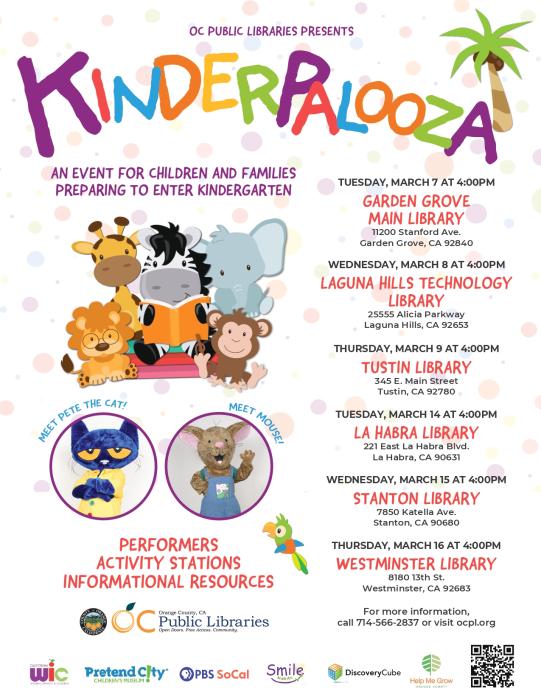 Kinderpalooza Flyer- English