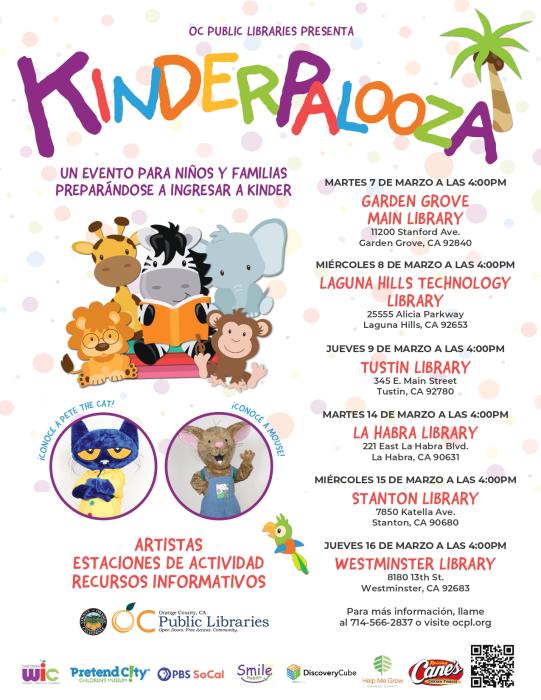 Kinderpalooza Flyer- Spanish