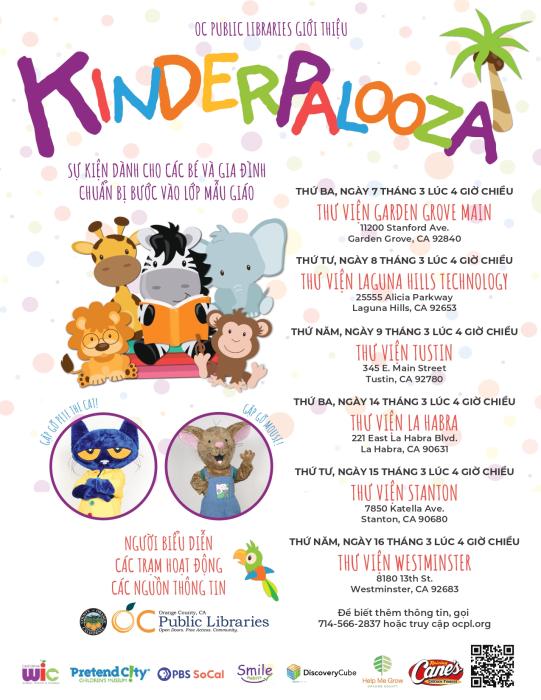 Kinderpalooza Flyer- Vietnamese