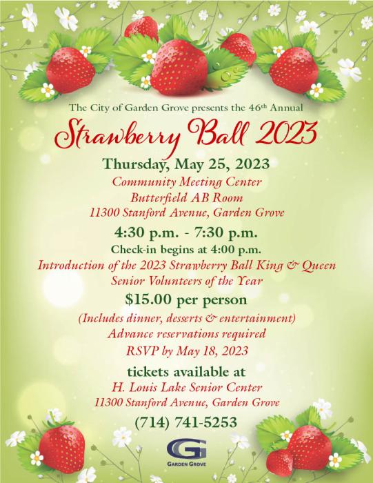 2023 Strawberry Ball Flyer