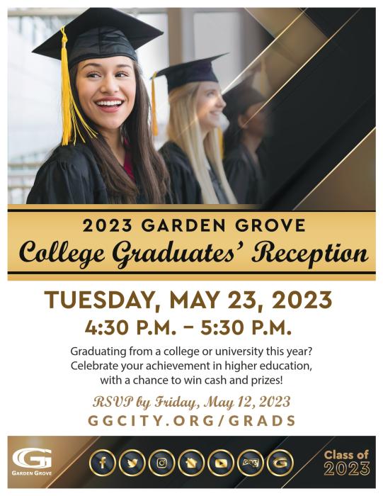 2023 GG College Graduates' Reception Flyer