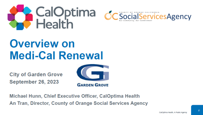 CalOptima Street Medicine | City Of Garden Grove