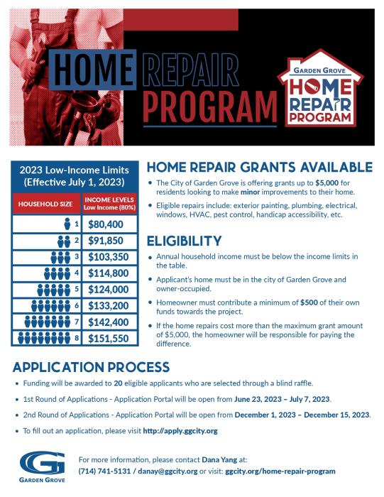 Home Repair Program Flyer