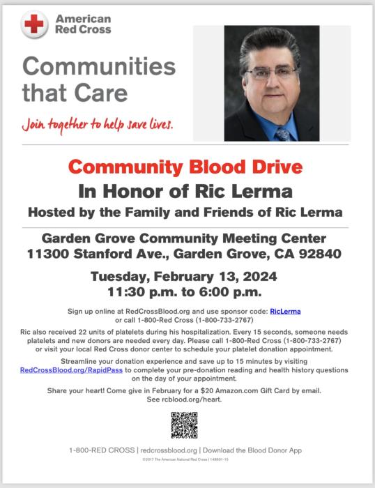 Community Blood Drive Flyer
