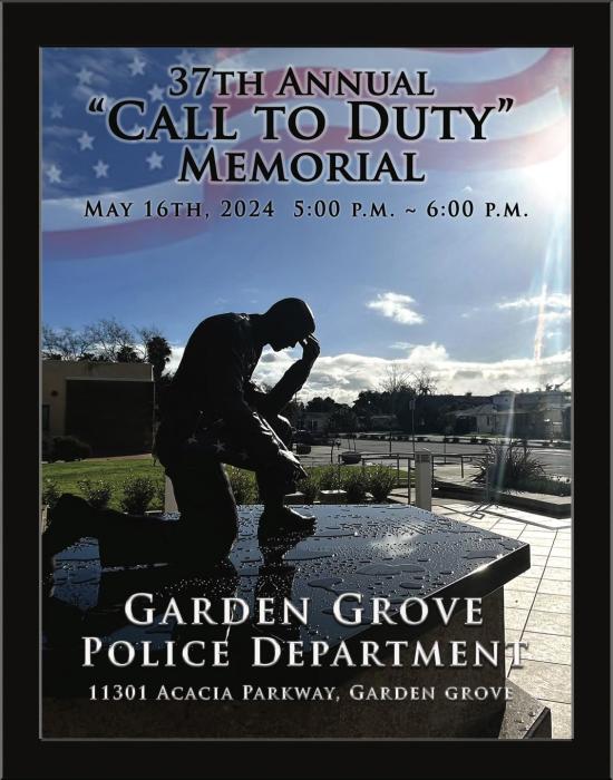 37th Annual Call to Duty Memorial Flyer