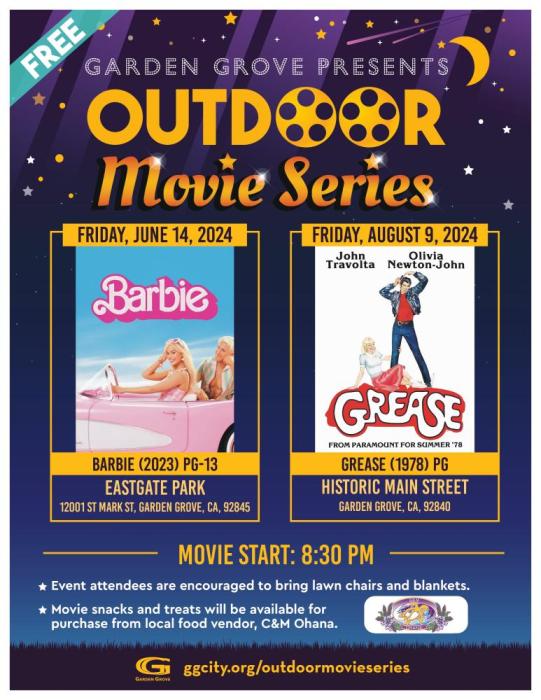 Outdoor Movie Series - Grease